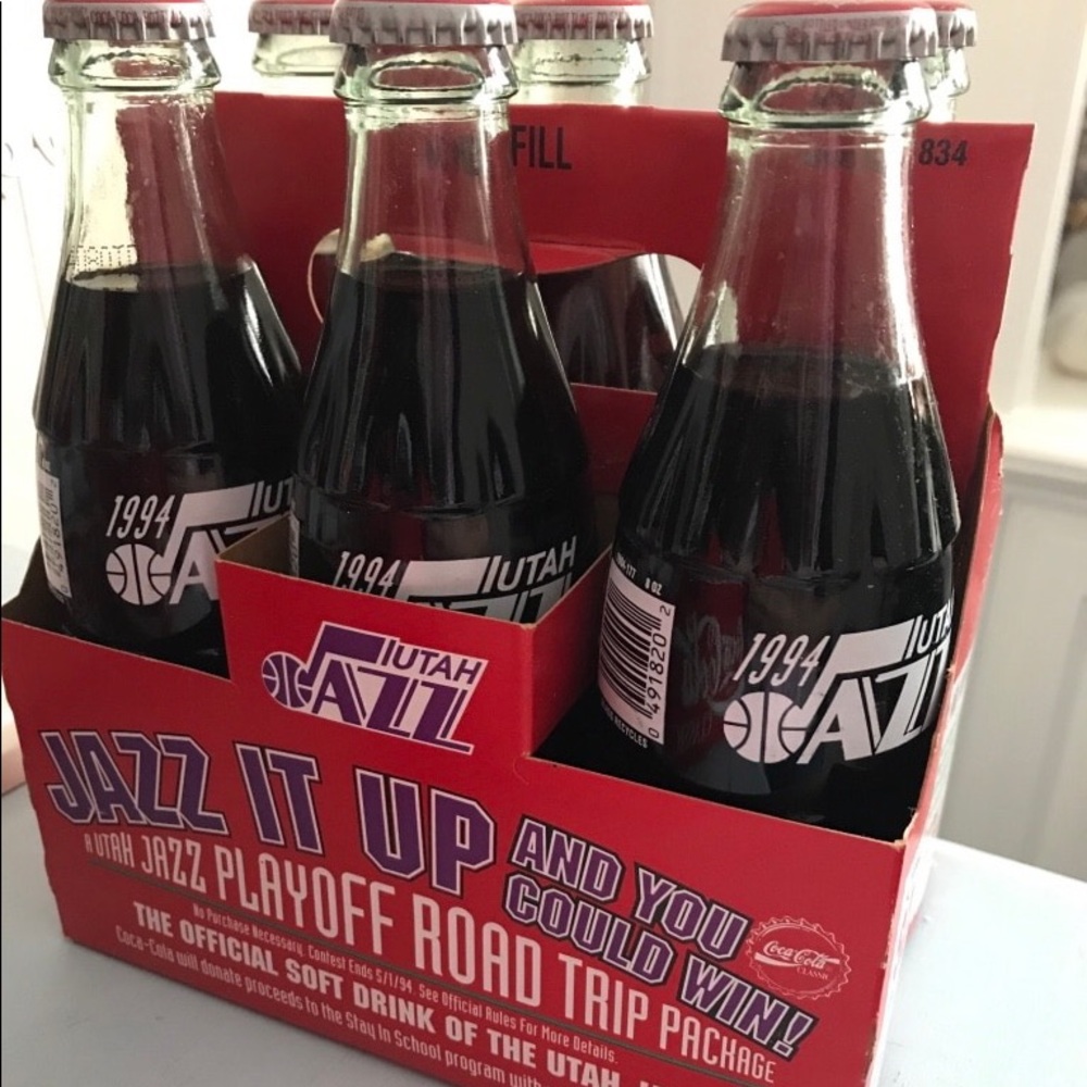 Rare Vintage 1994 Utah NBA Jazz Coca-Cola